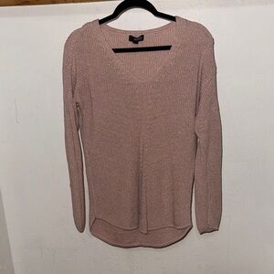a.n.a Women's Blush V-Neck Sparkle Sweater